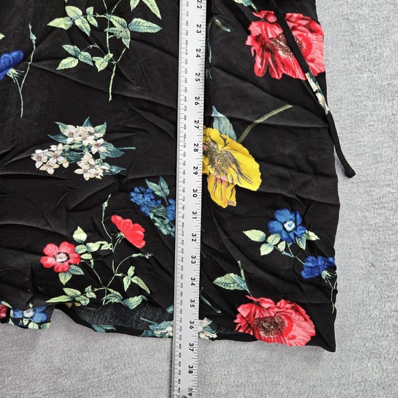 Old Navy Women Dress XXL Black Floral‎ Cold Shoulder V-Neck - Picture 5 of 7